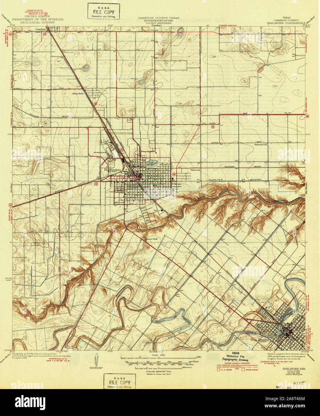 Map of harlingen texas hires stock photography and images Alamy