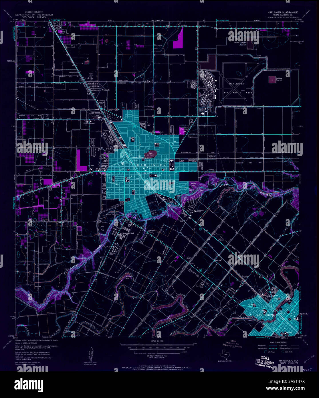 Map of harlingen texas hires stock photography and images Alamy