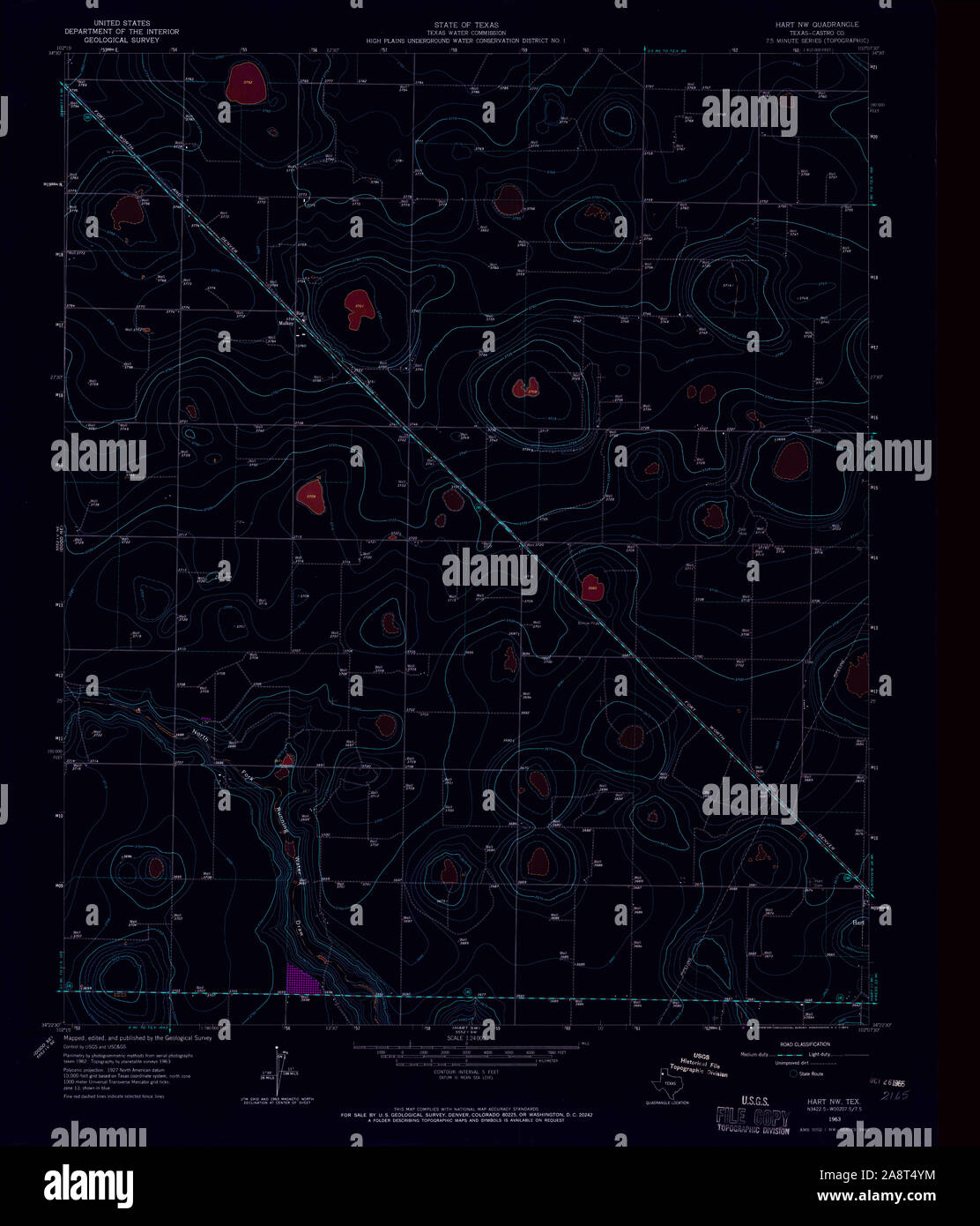 Map of hart texas hires stock photography and images Alamy