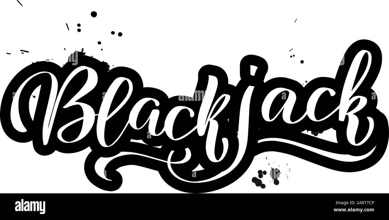 Vector calligraphy stock illustration isolated on white background. Stock Vector