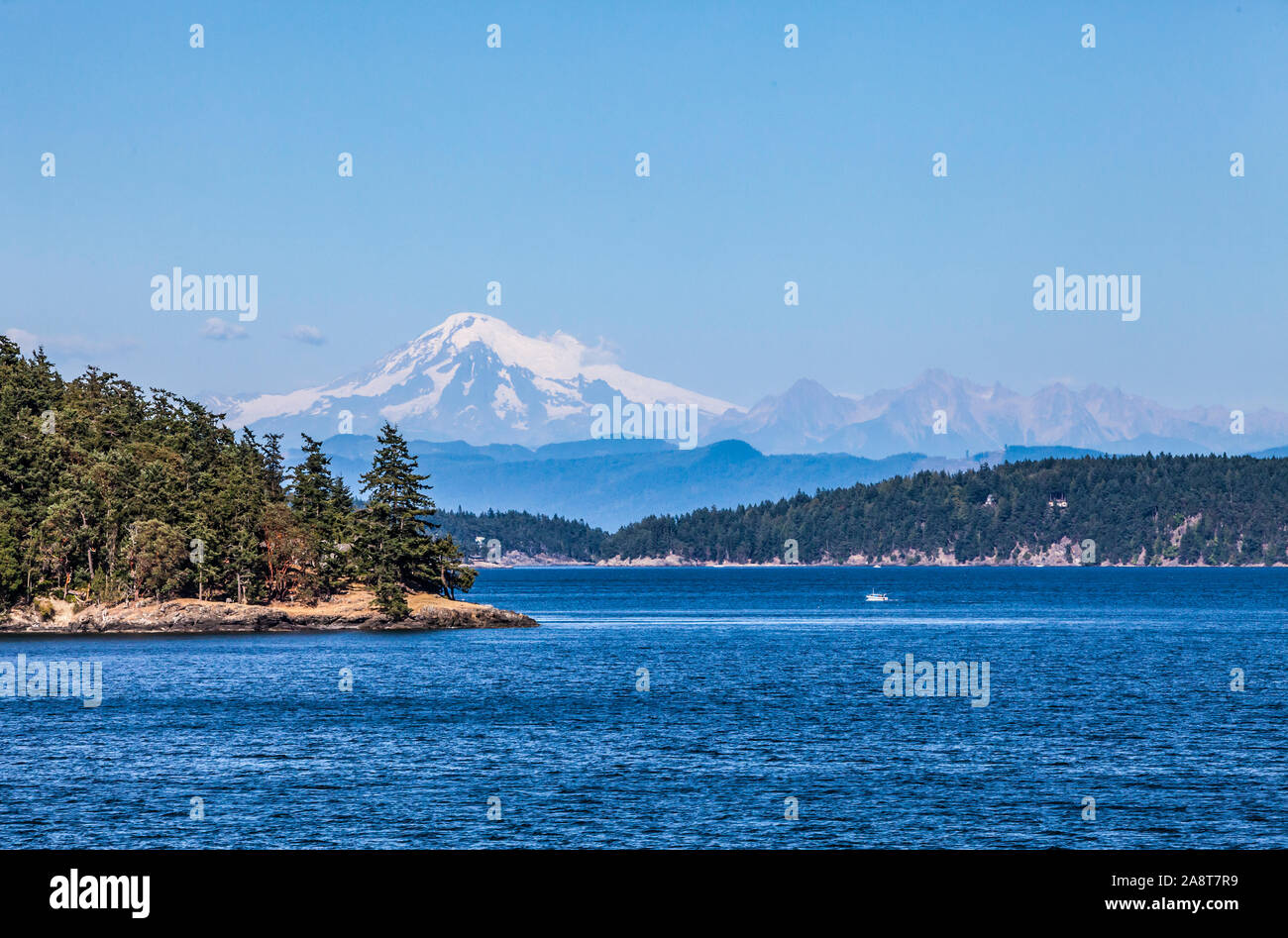 Mount Baker as seen from the Washington State ferry running between