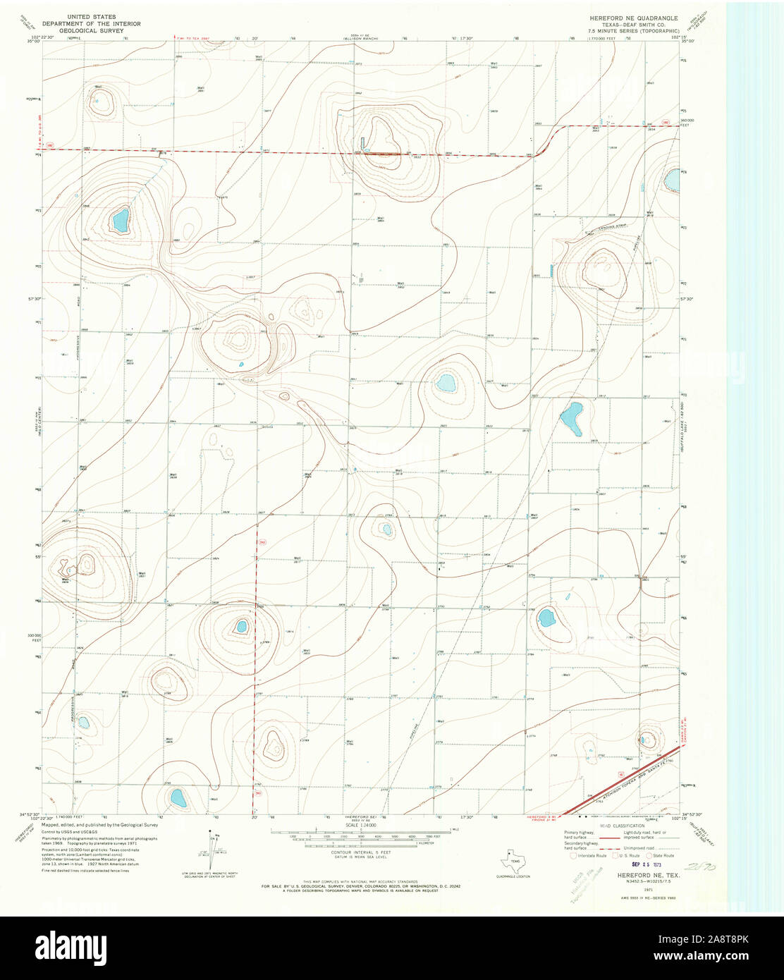 Map Of Hereford Texas High Resolution Stock Photography and Images Alamy