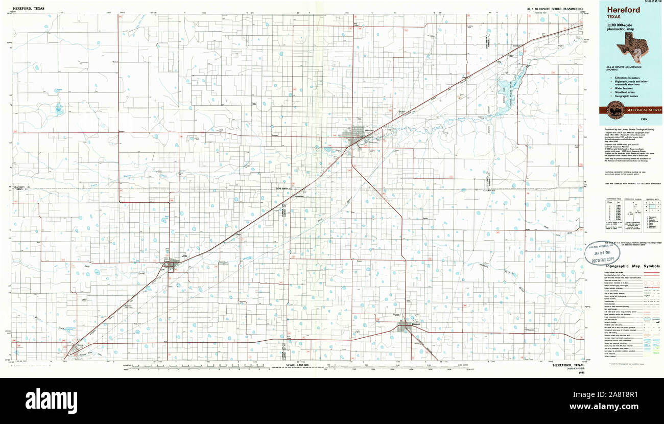 Map of hereford texas hires stock photography and images Alamy