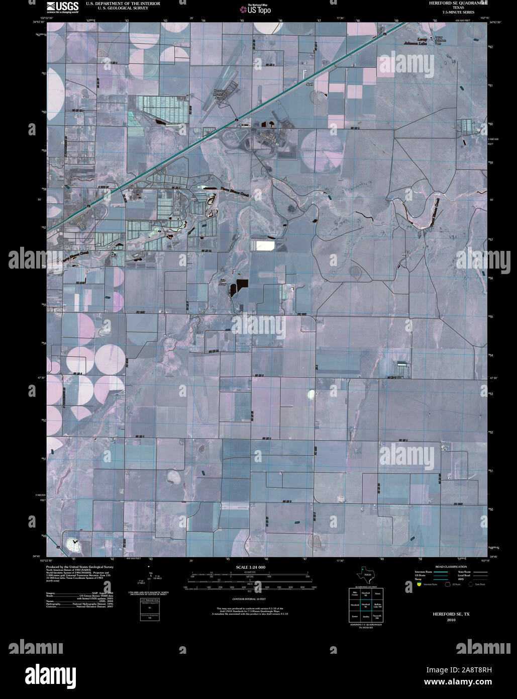 Map of hereford texas hires stock photography and images Alamy