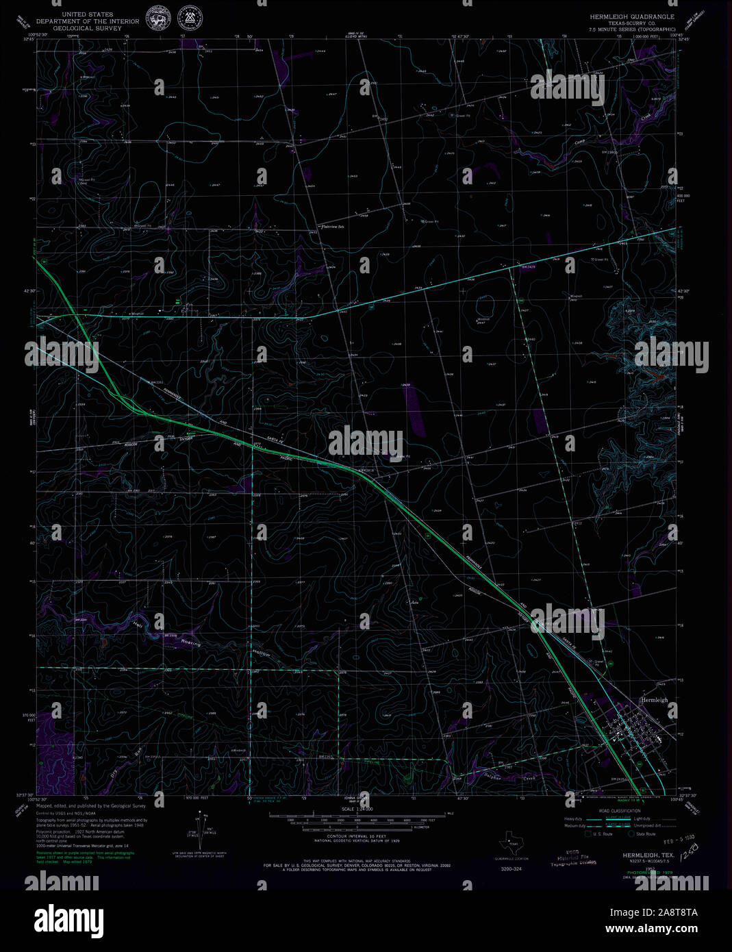 Hermleigh texas map hires stock photography and images Alamy