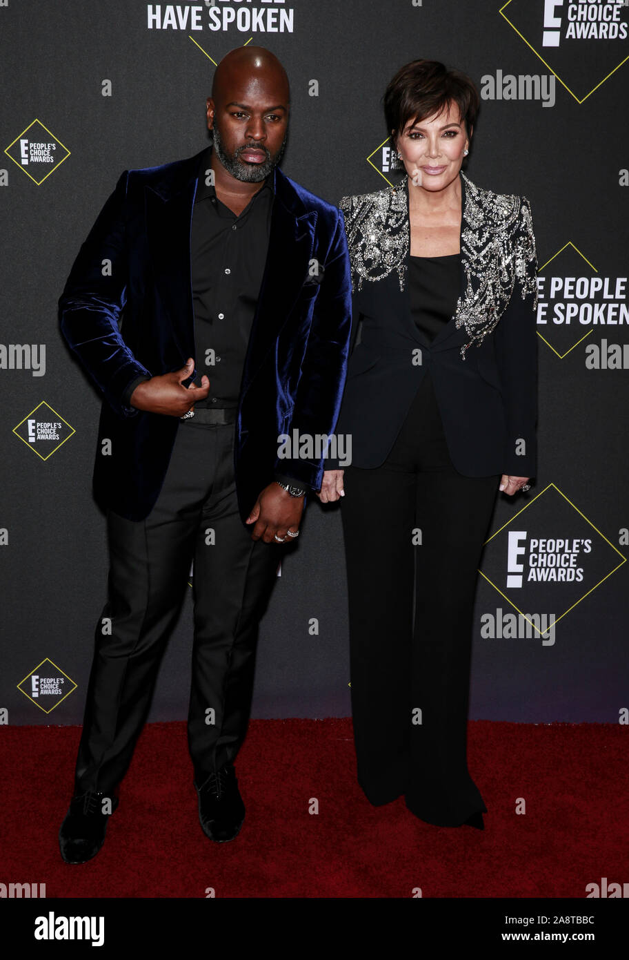 Kris Jenner and Corey Gamble Stock Photo