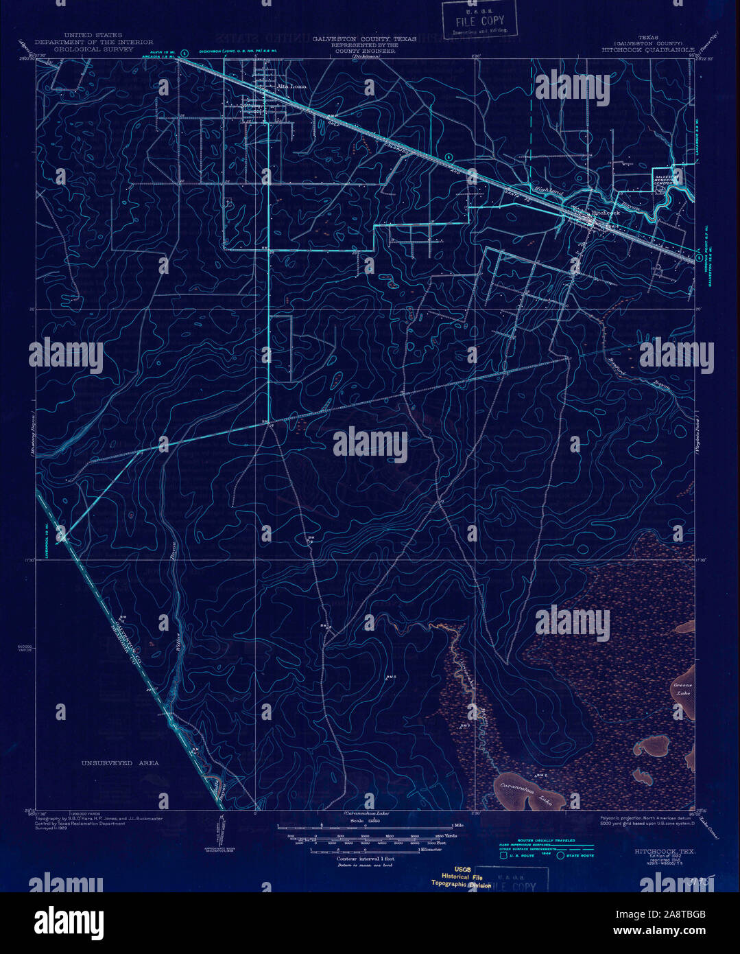 Map of hitchcock texas hires stock photography and images Alamy