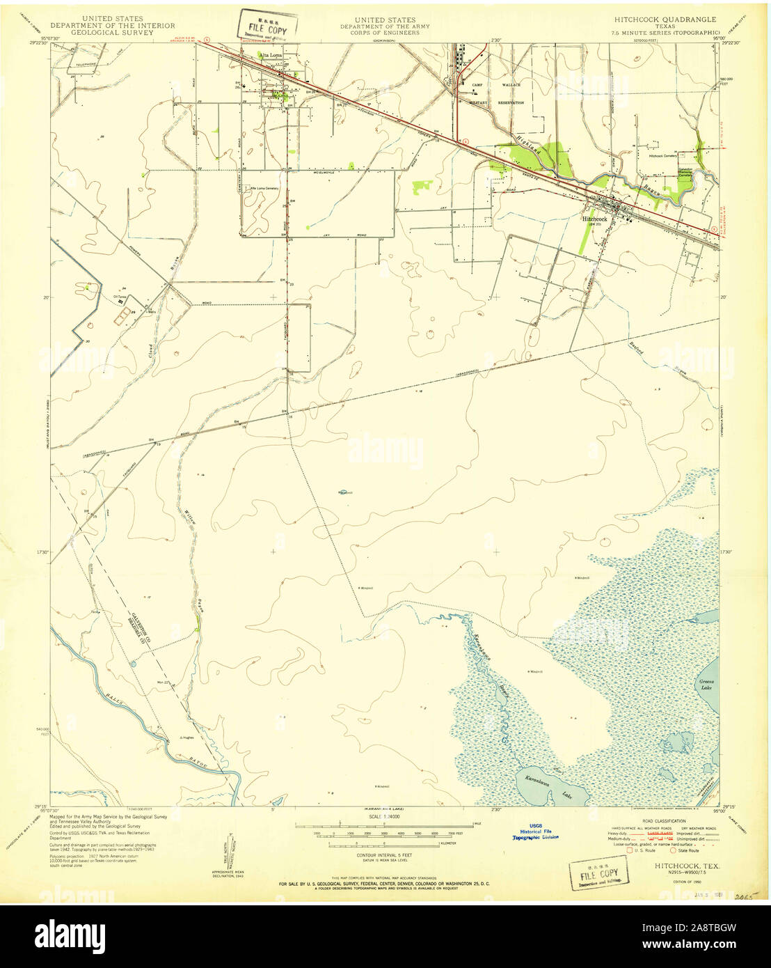 Map of hitchcock texas hires stock photography and images Alamy