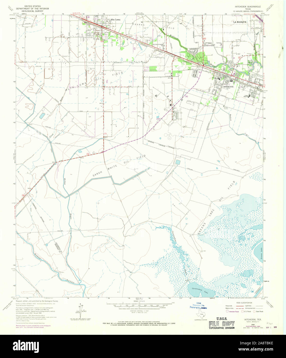 Map of hitchcock texas hires stock photography and images Alamy