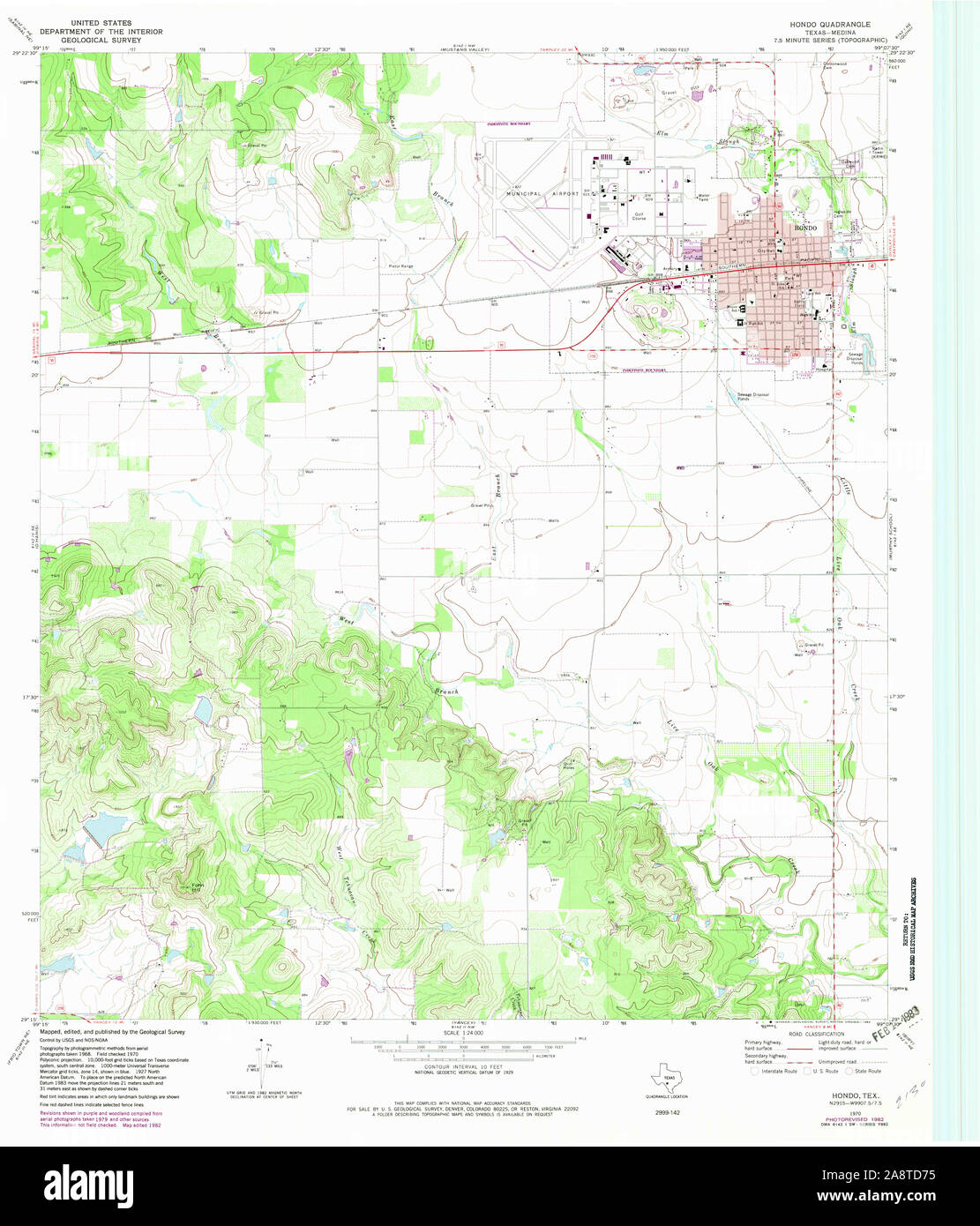 Map of hondo hi-res stock photography and images - Alamy