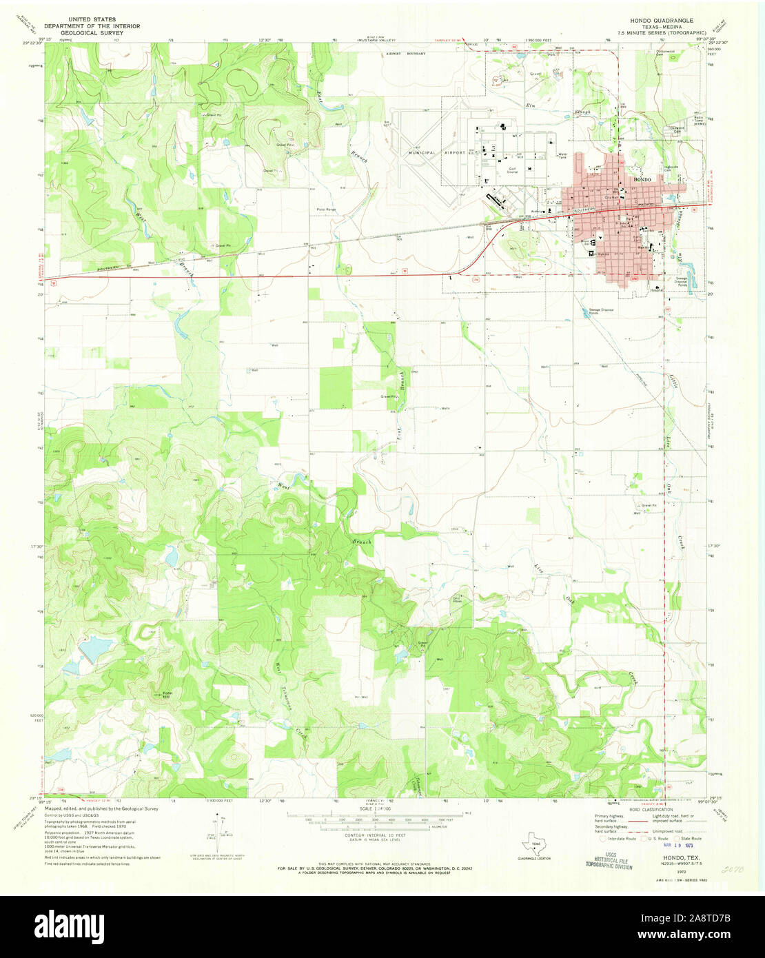 Map of hondo hires stock photography and images Alamy