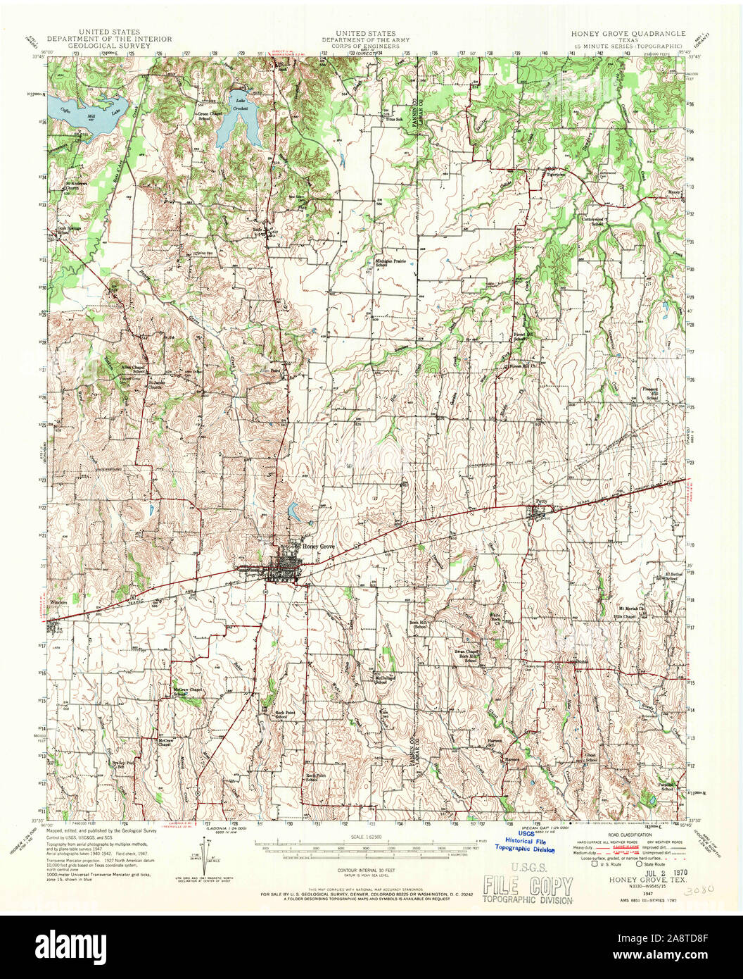 Map of honey grove texas hires stock photography and images Alamy