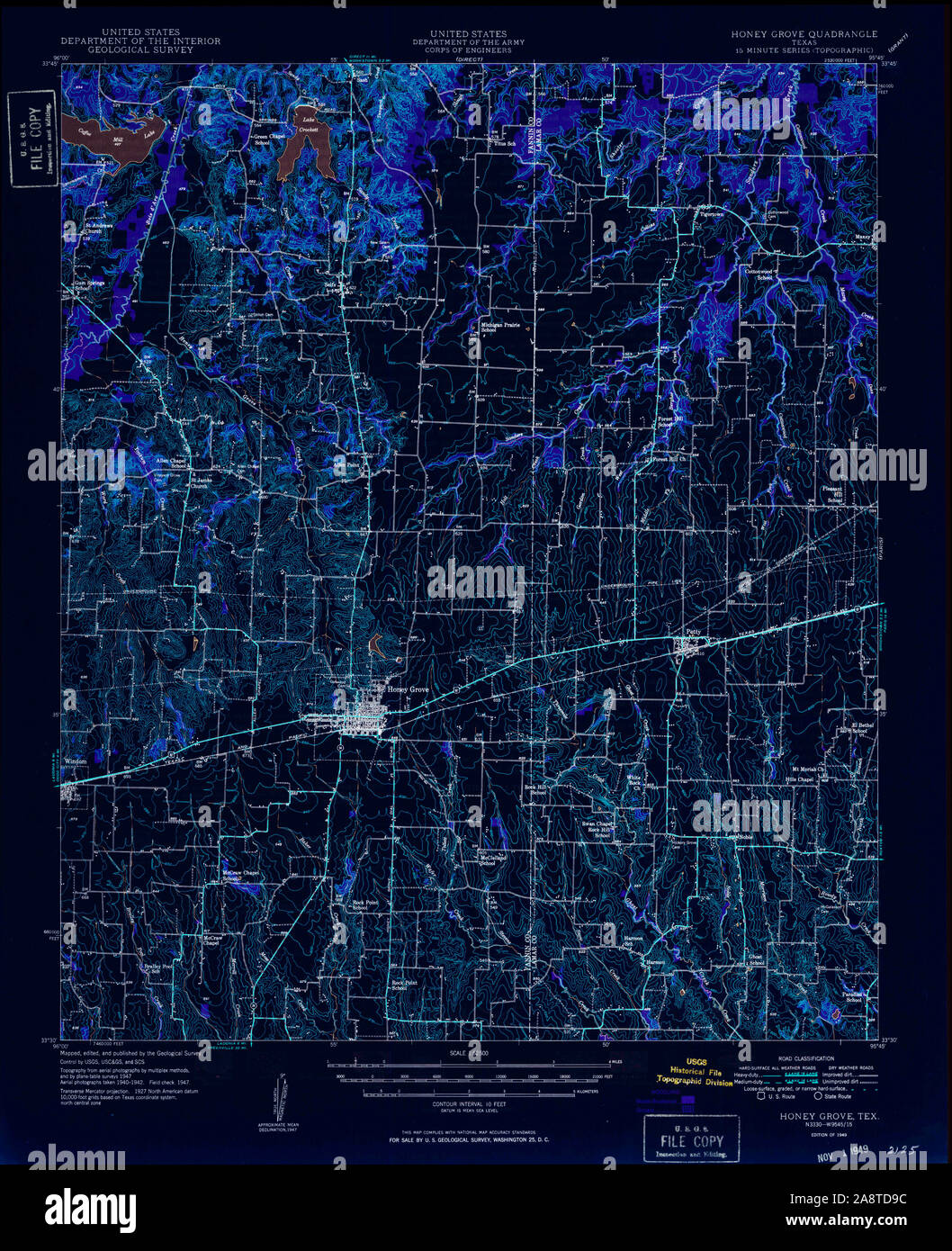 Map of honey grove texas hires stock photography and images Alamy