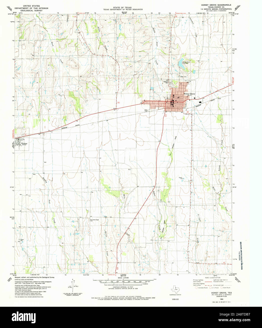 Map of honey grove texas hires stock photography and images Alamy