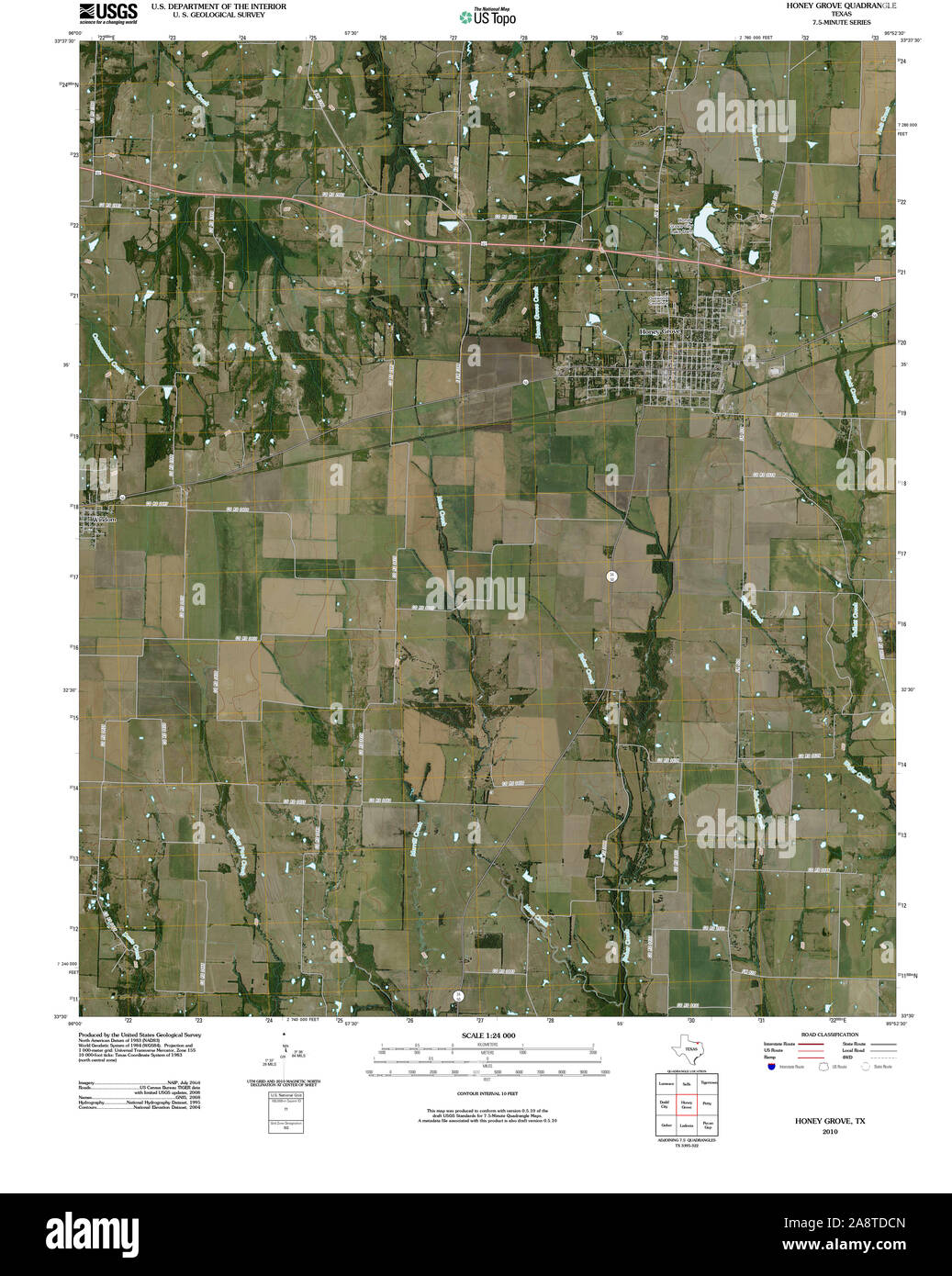 Honey grove map hires stock photography and images Alamy