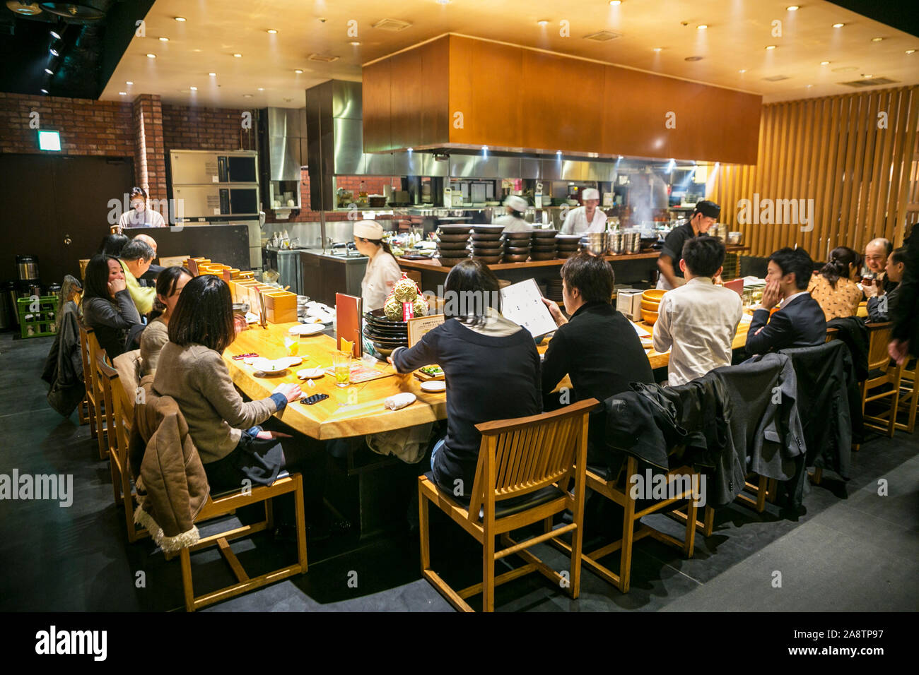 EN Japanese Brasserie. Shinagawa. Tokyo. Japan Stock Photo