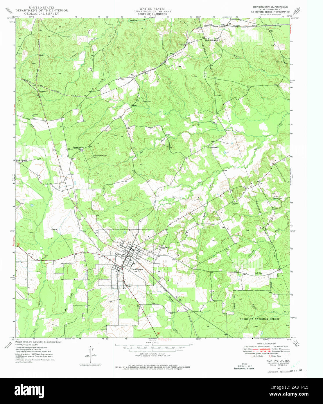 Map of huntington texas hires stock photography and images Alamy