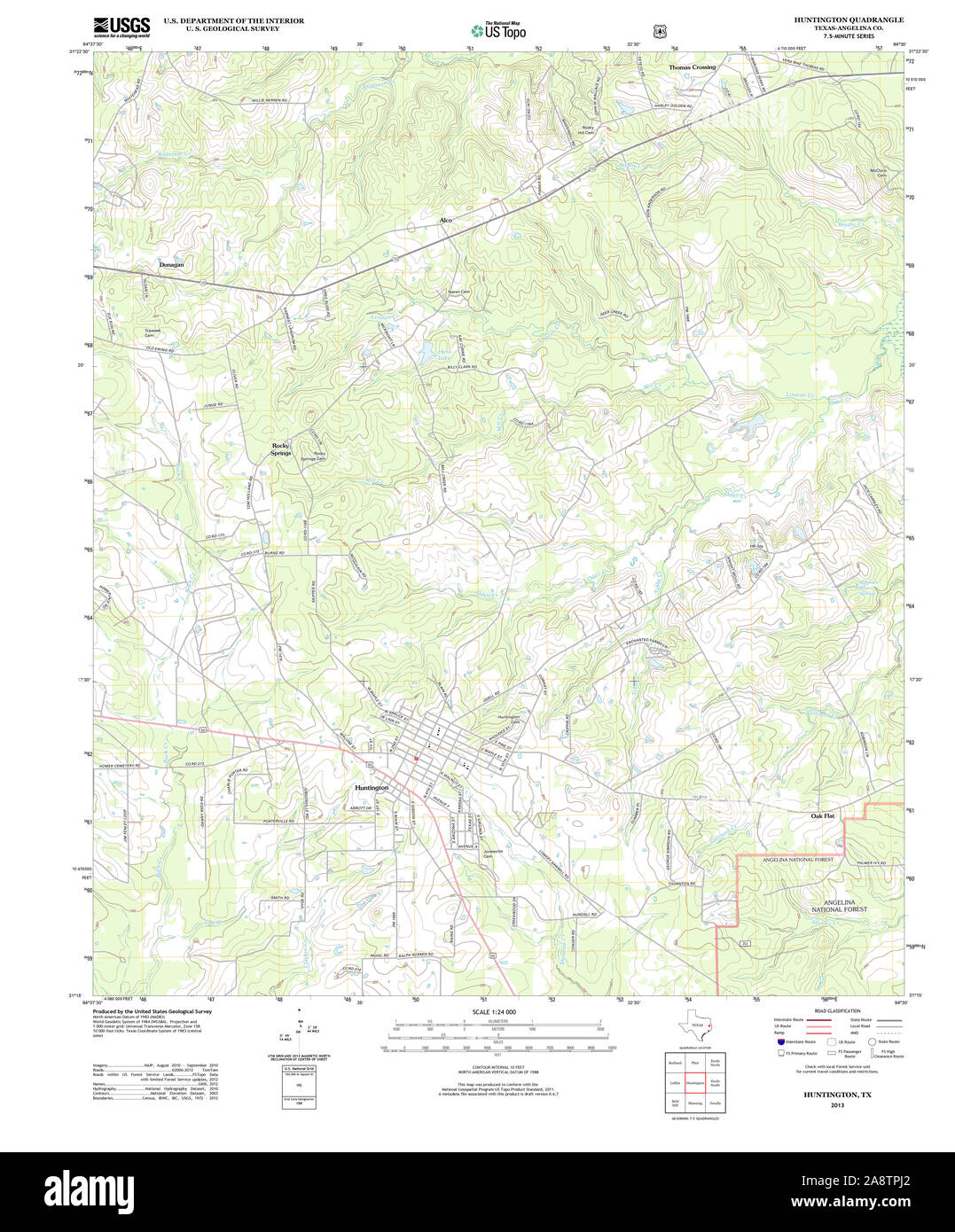 Map of huntington texas hires stock photography and images Alamy