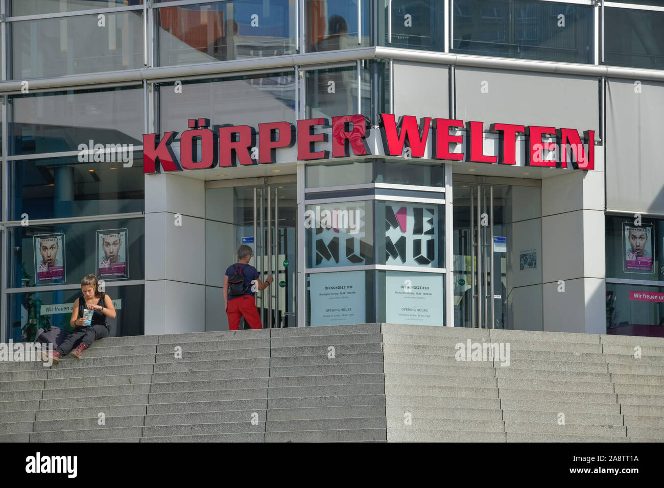 Koerperwelten-Museum, Alexanderplatz, Mitte, Berlin, Deutschland / Körperwelten Stock Photo