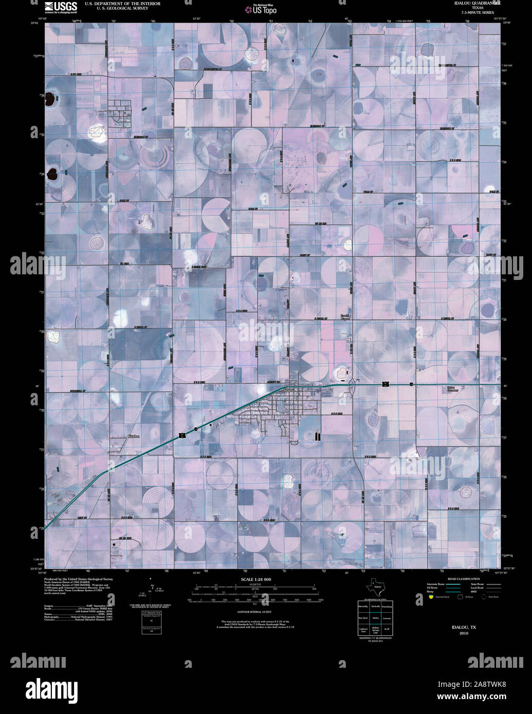 Idalou map hires stock photography and images Alamy