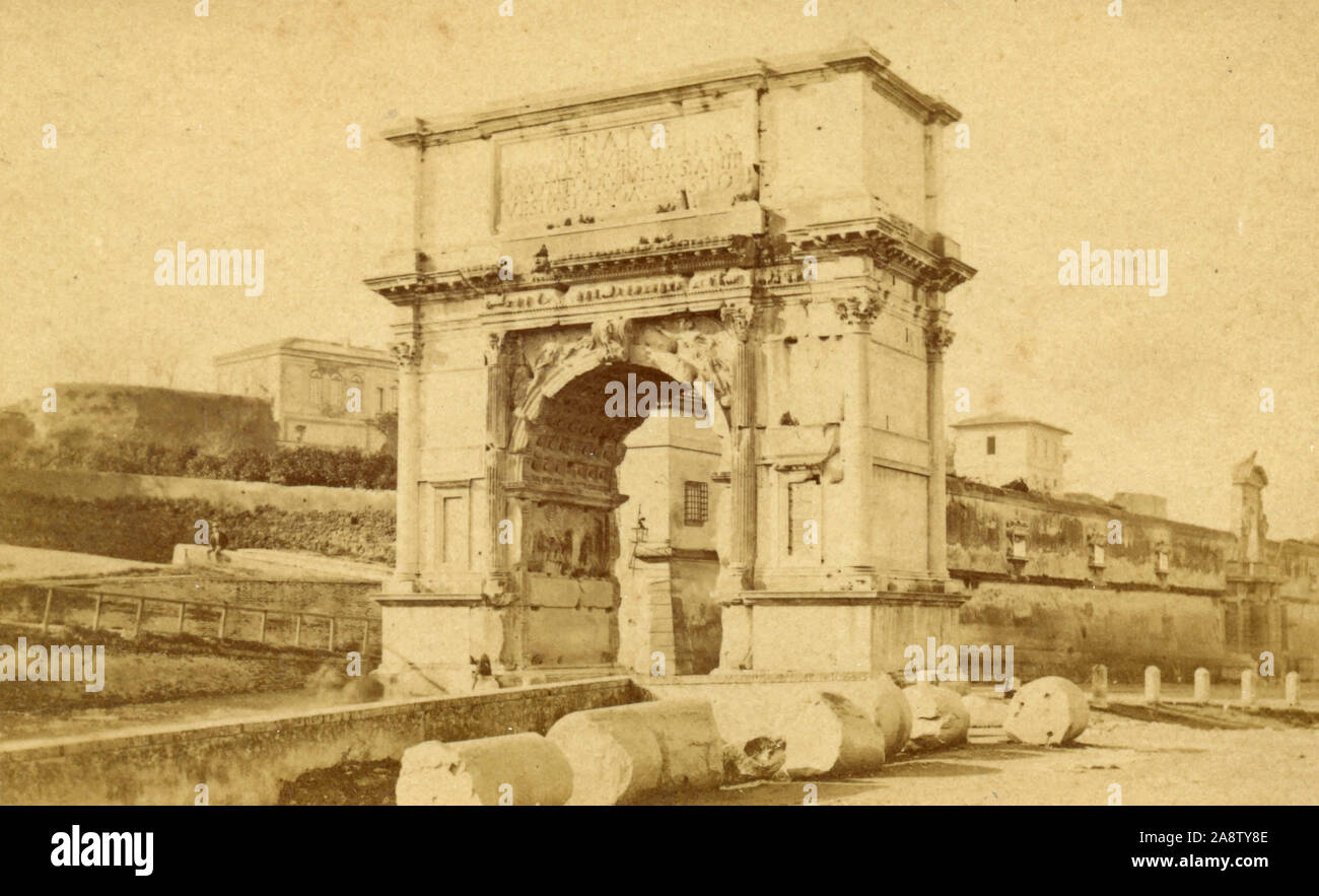 El Poder del Arte: Vista del Foro Romano alrededor de 1870-1880 con las