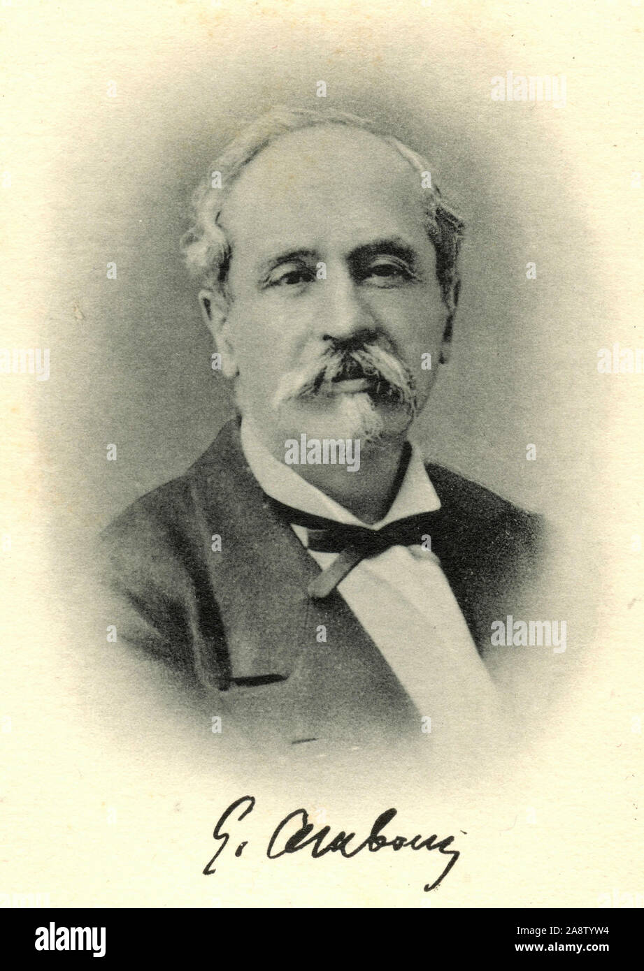 Sociatà Geologica Italiana: Presidente Giovanni Omboni, 1892 Stock Photo