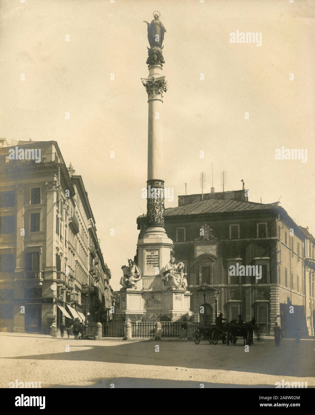Column of the Immaculate Conception, Rome, Italy 1930s Stock Photo - Alamy