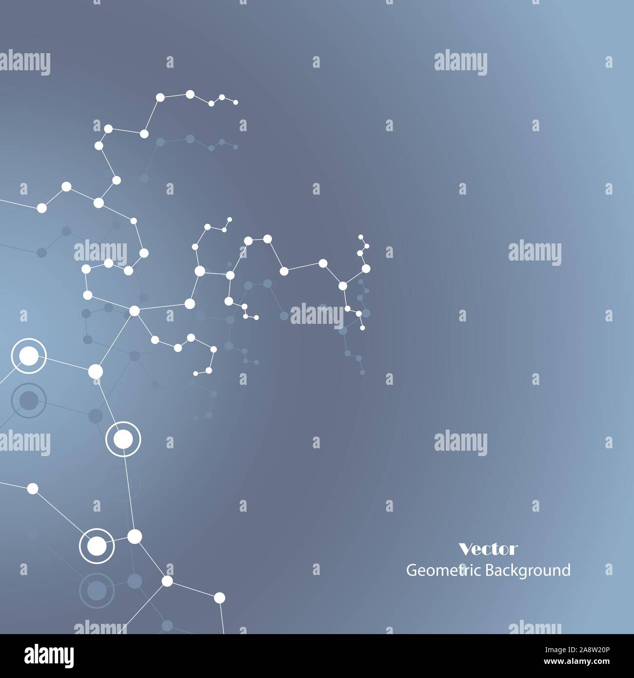 Technical abstract background with connecting dots and lines Stock ...