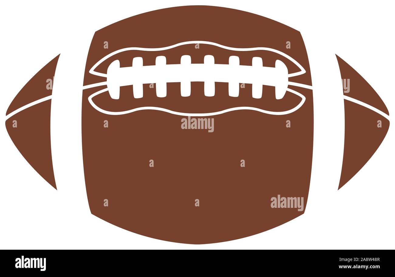 American Football Ball Emblem Logo Variations Stock Vector