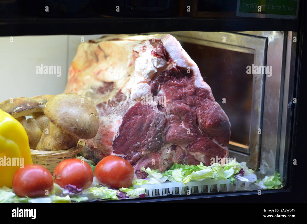 fresh beef close up view Stock Photo