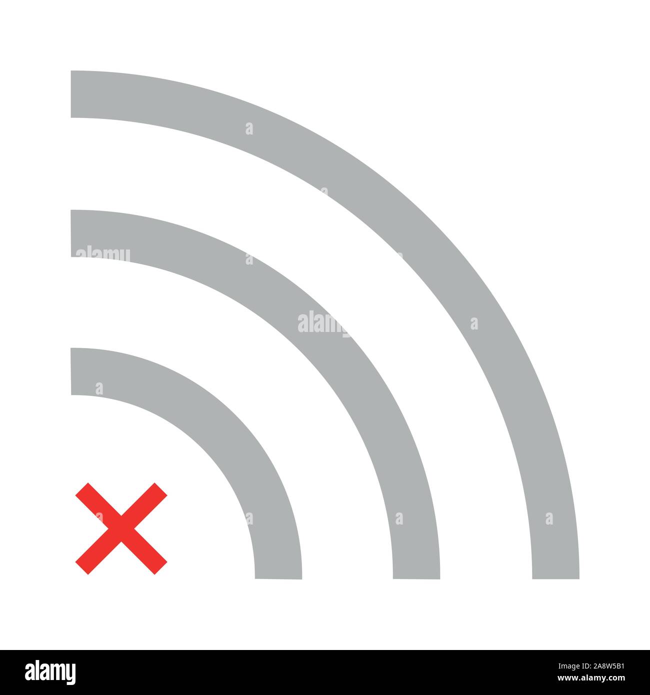 Wireless | No Internet Connection | Signal Icon Stock Vector Image ...