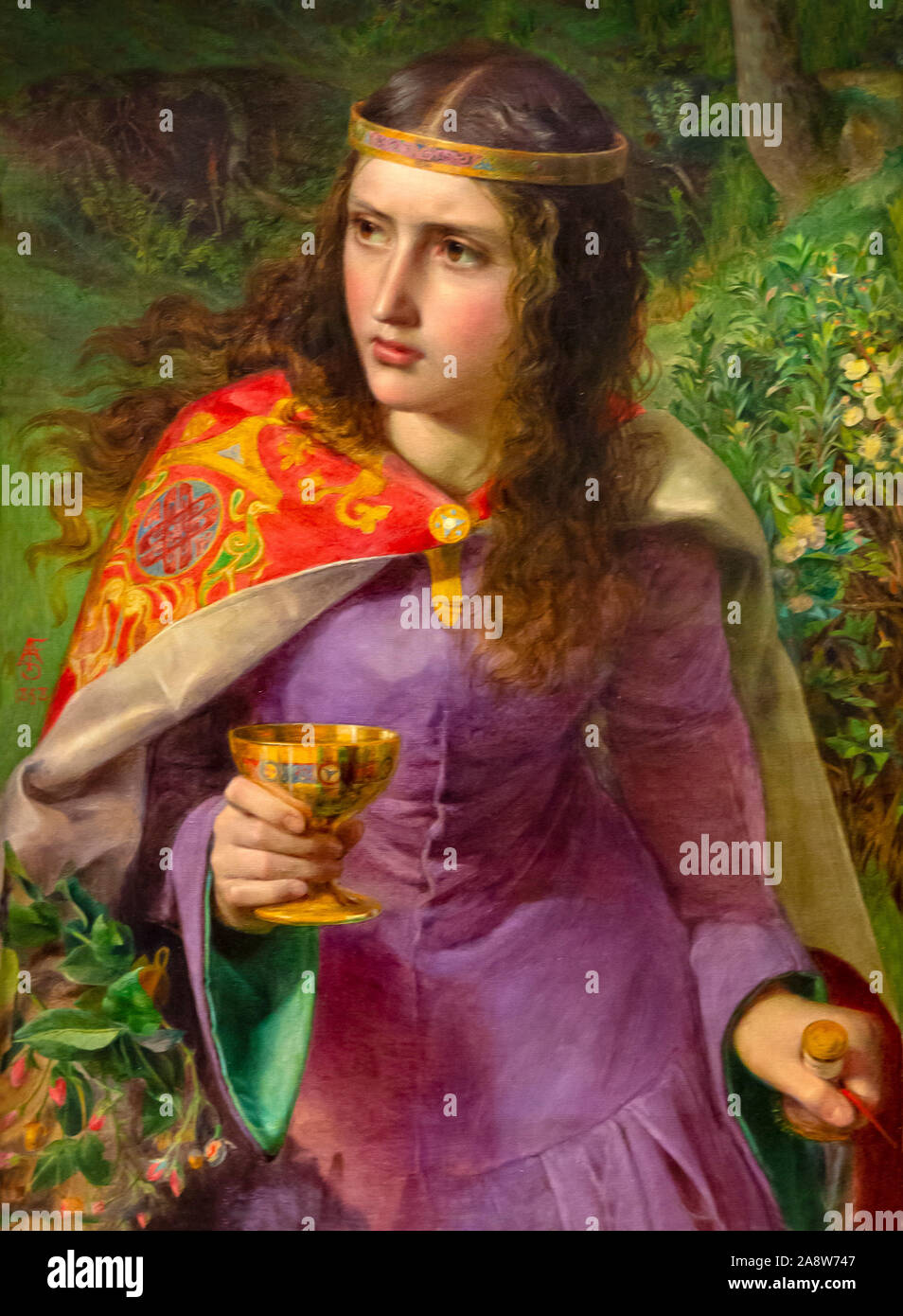 Queen Eleanor, Frederick Sandys, 1858, Stock Photo