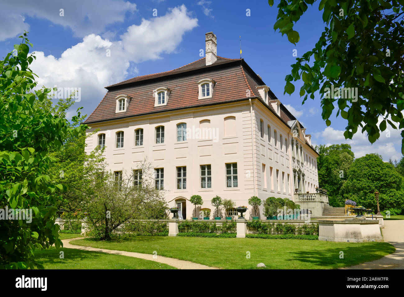 Schloß, Fürst-Pückler-Park Branitz, Cottbus, Brandenburg, Deutschland Stock Photo