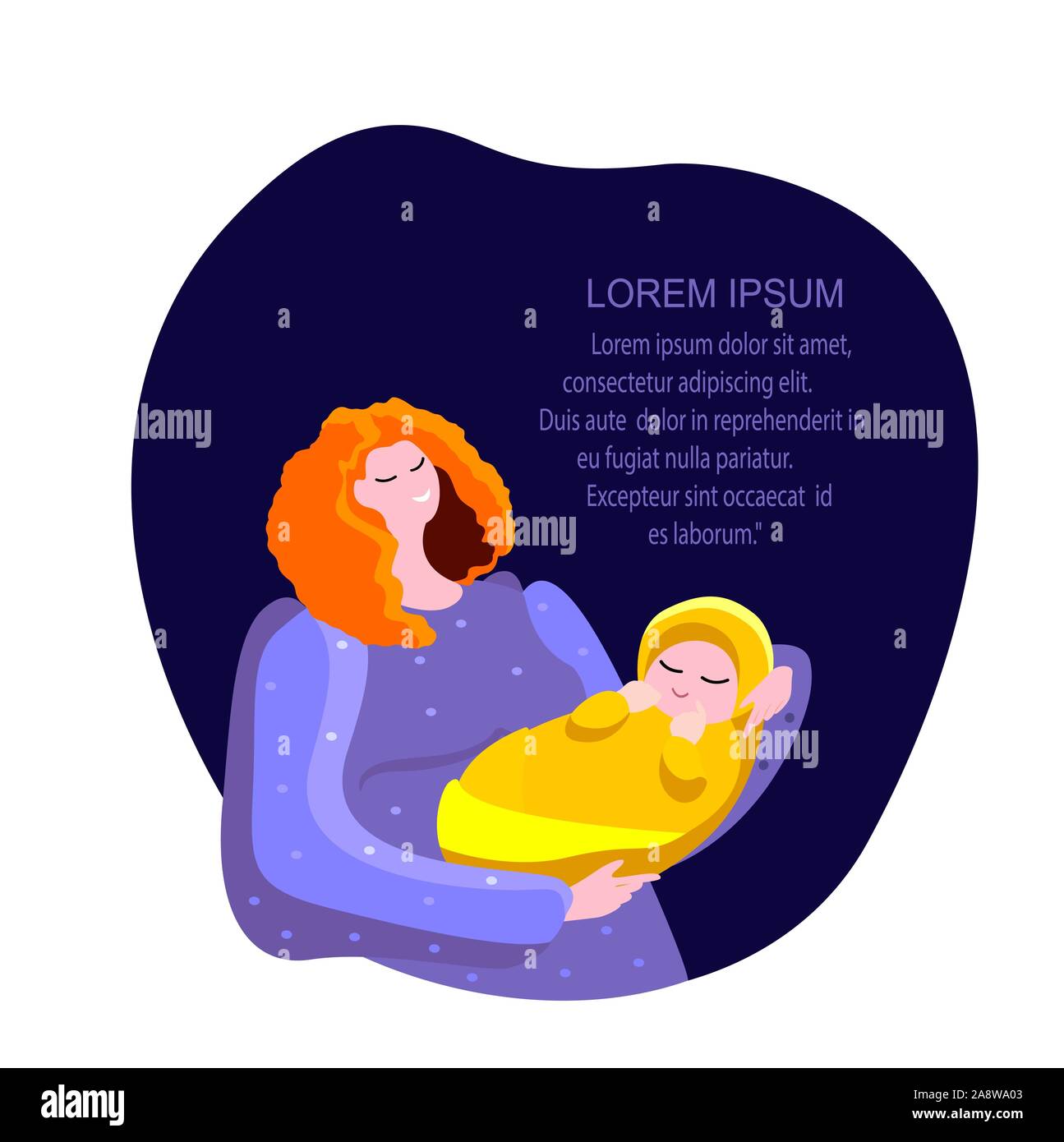 Newborn and parents Stock Vector Images - Alamy