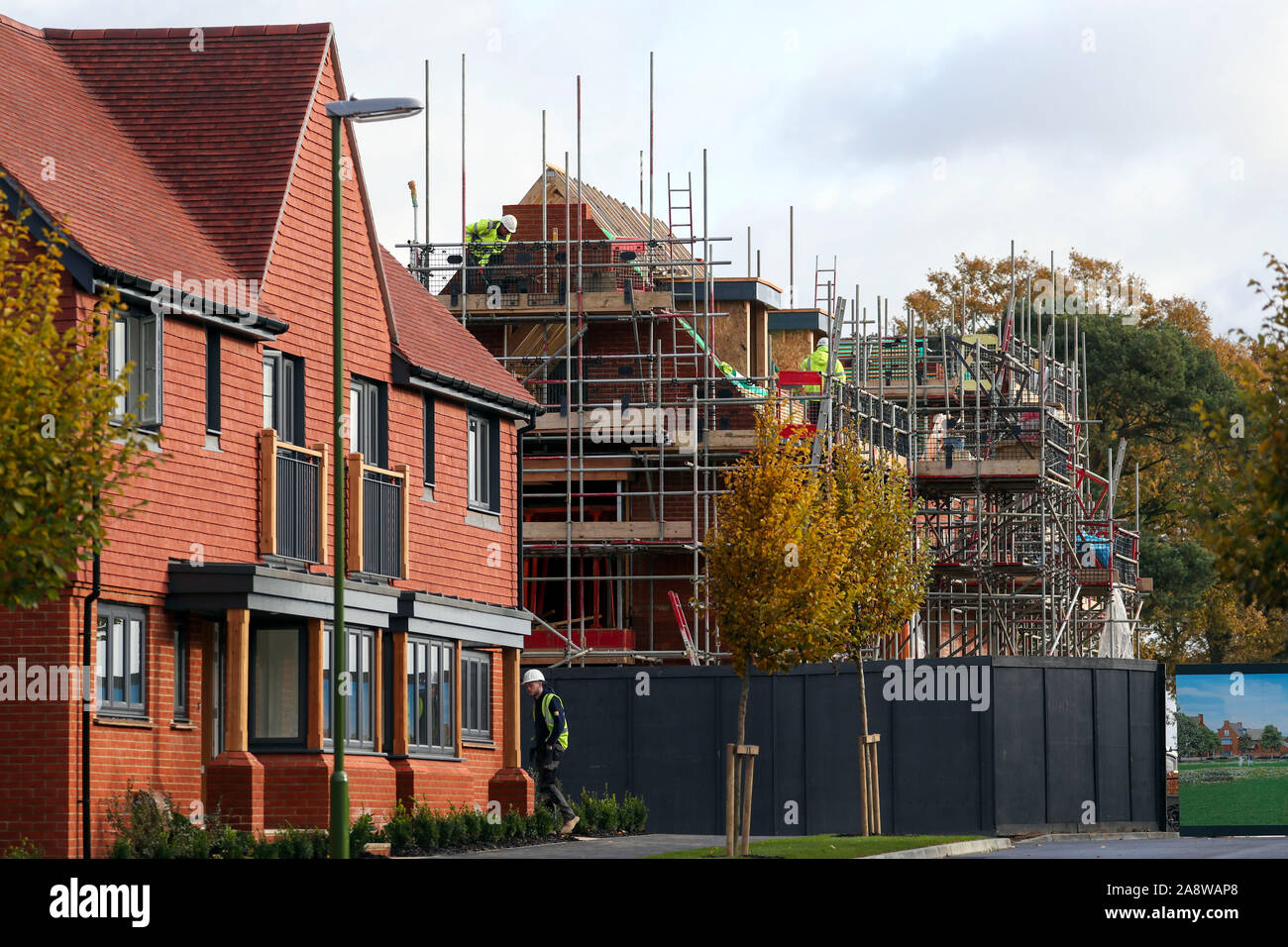 To the woodgate housing estate near crawley hires stock photography