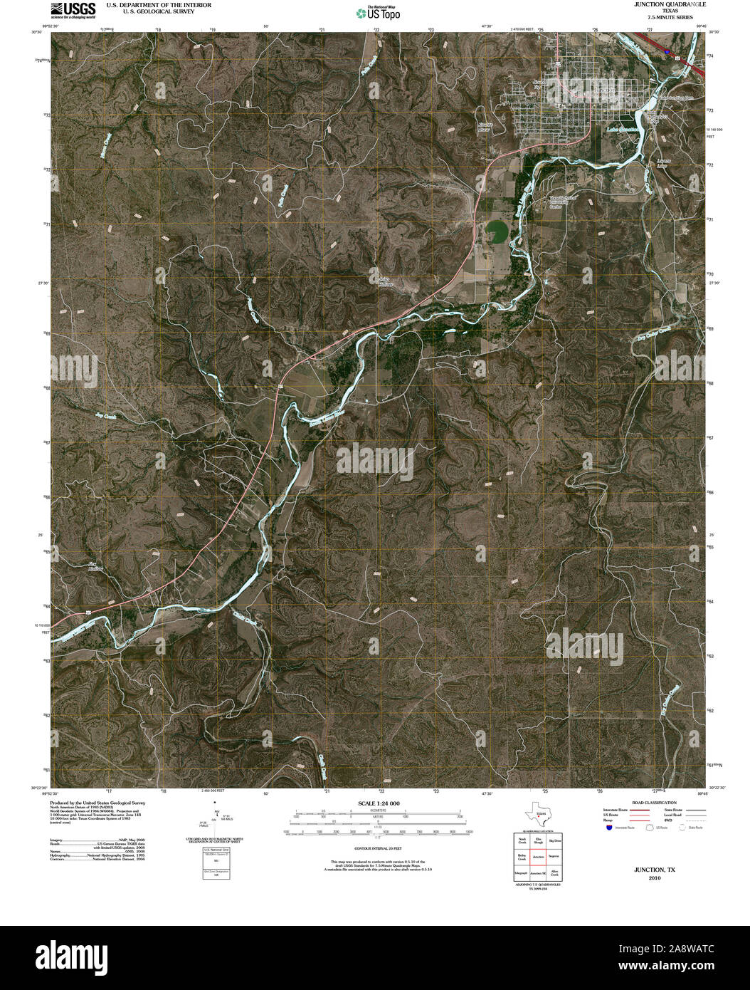 Map Of Junction Texas Hi-res Stock Photography And Images - Alamy