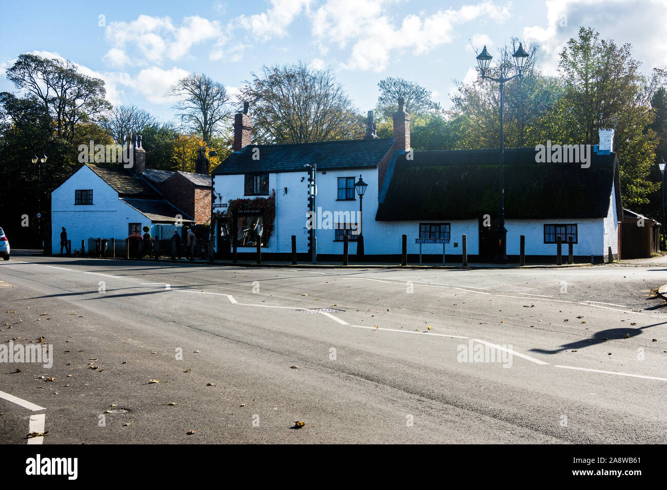 Cottages in the Village of Churchtown, Southport, UK Stock Photo Alamy