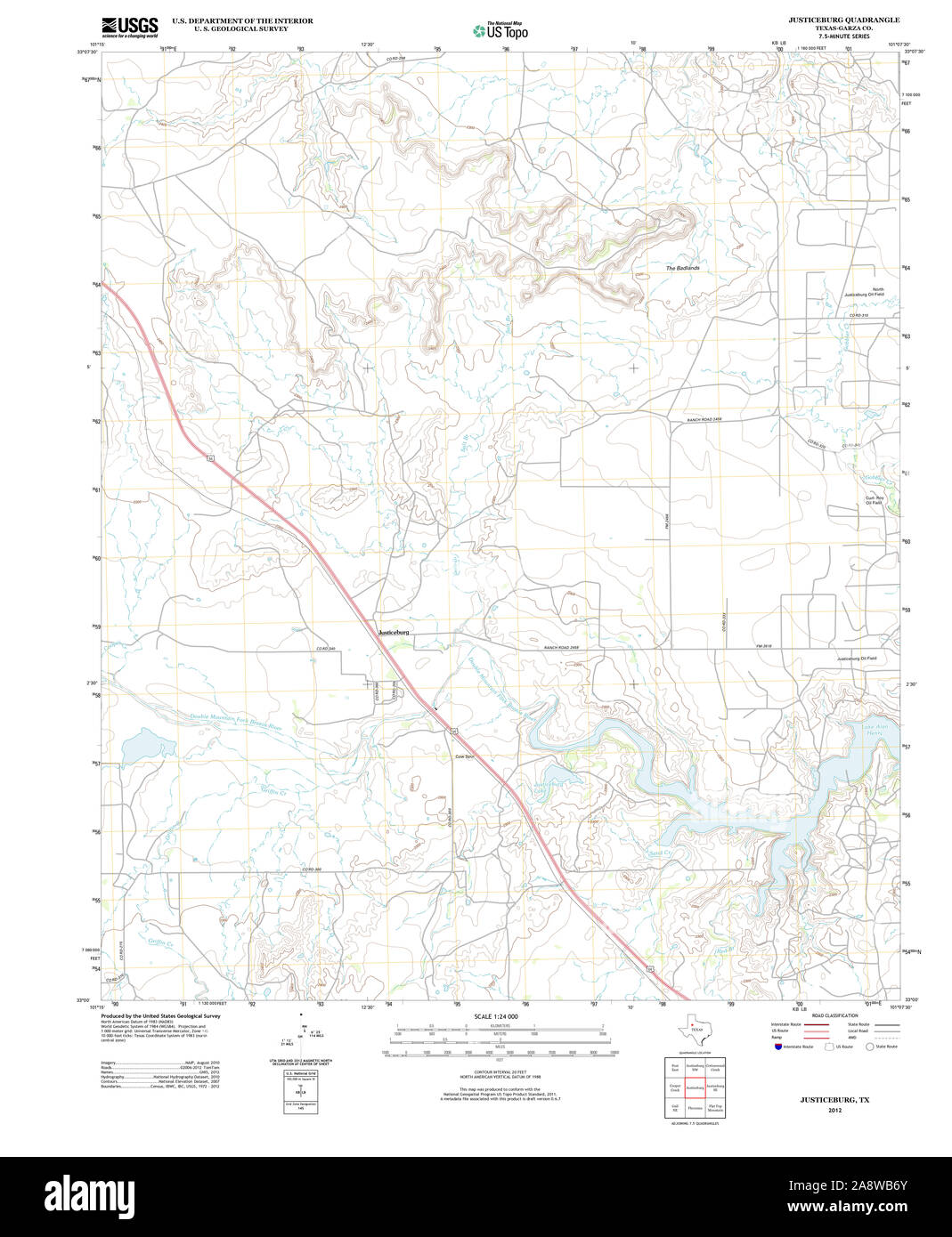 Map of justiceburg hires stock photography and images Alamy