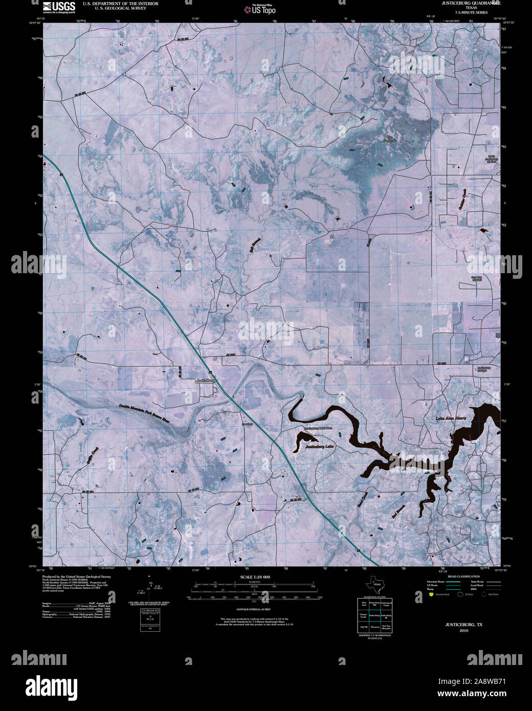 Map of justiceburg hires stock photography and images Alamy