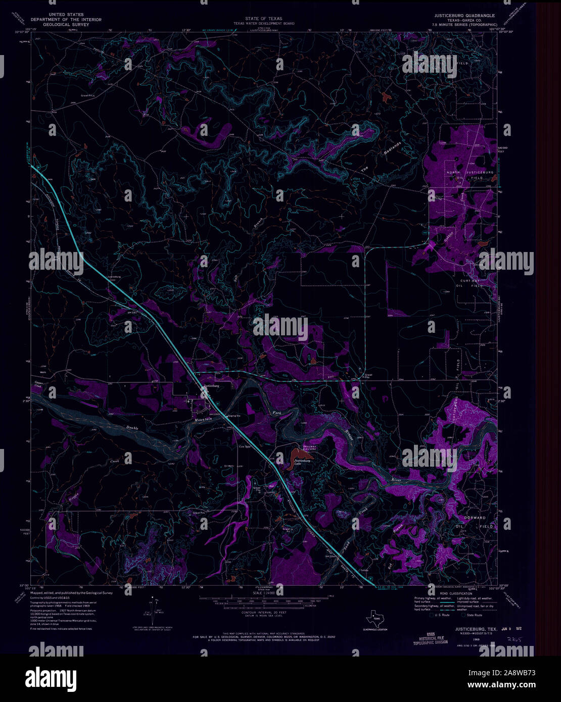 Map of justiceburg hires stock photography and images Alamy