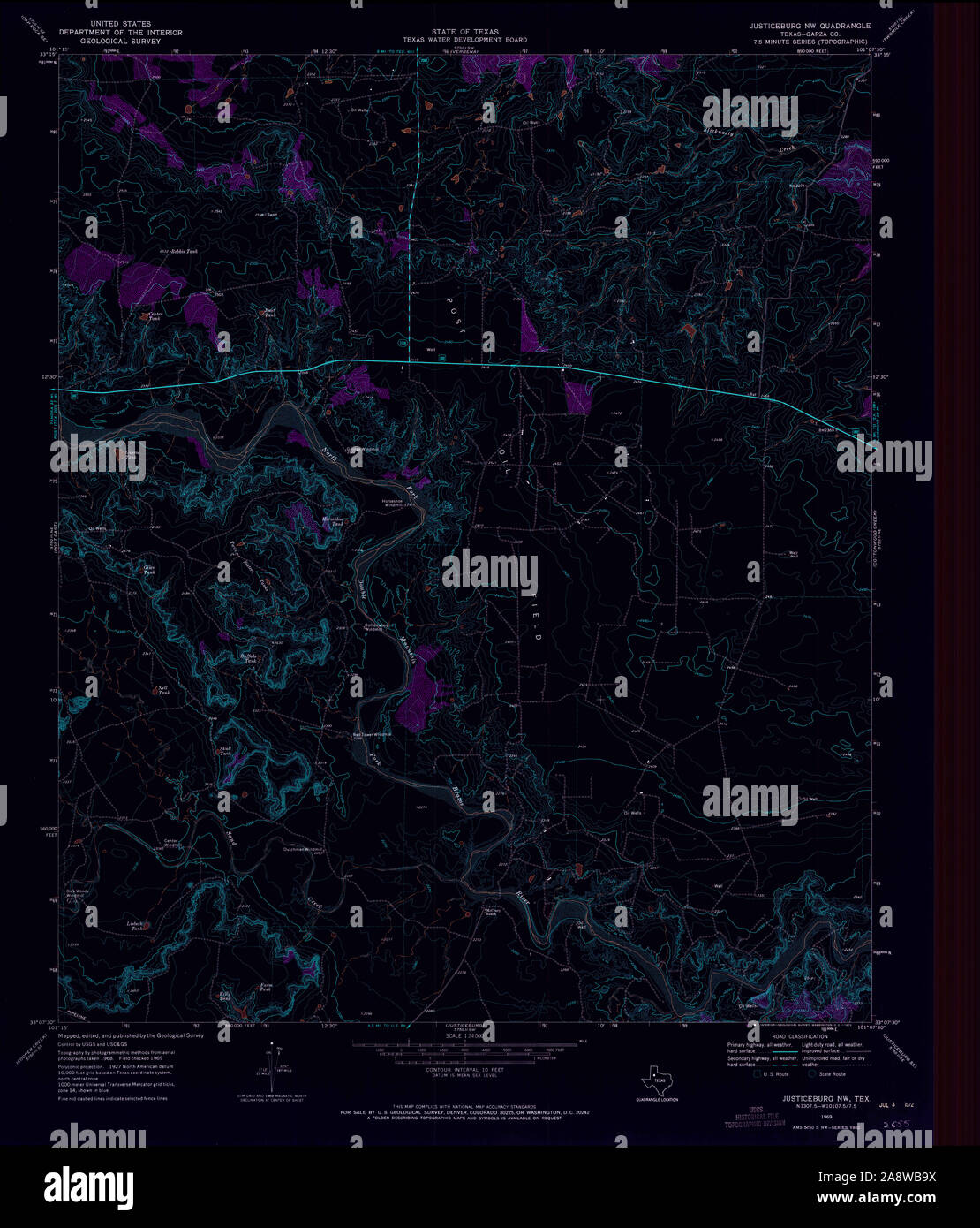 Map of justiceburg hires stock photography and images Alamy