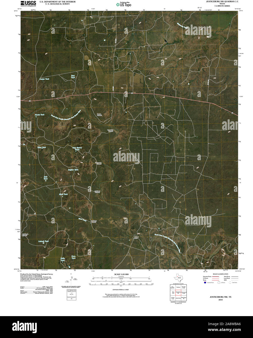 Map of justiceburg hires stock photography and images Alamy