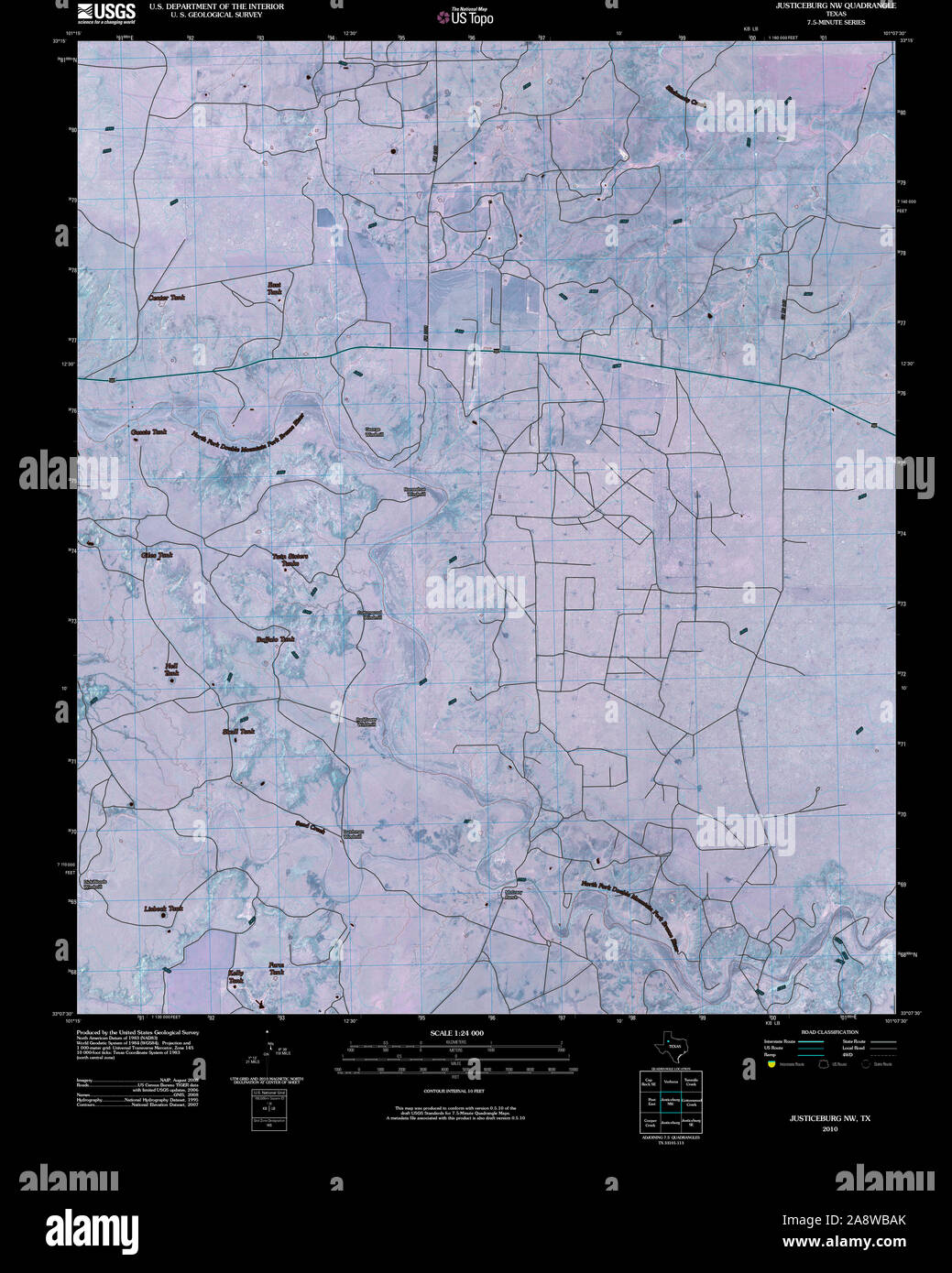Map of justiceburg hires stock photography and images Alamy