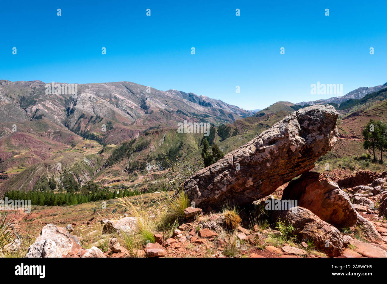 The Rocky Landscape of Maragua Crater Stock Photo Alamy