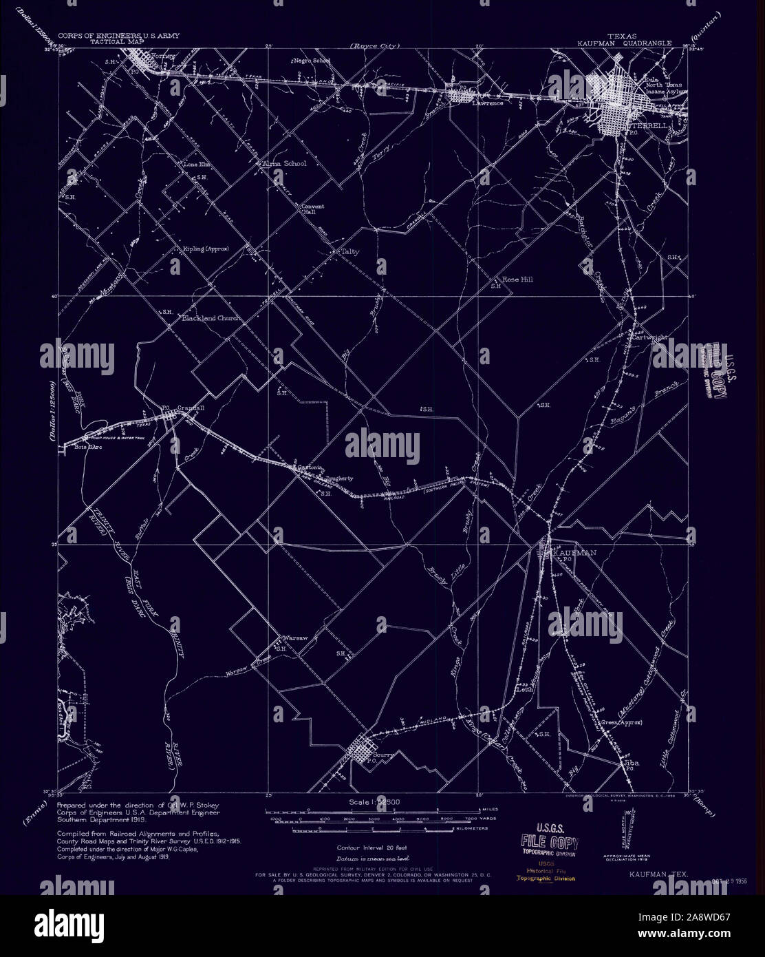 Kaufman texas map hires stock photography and images Alamy