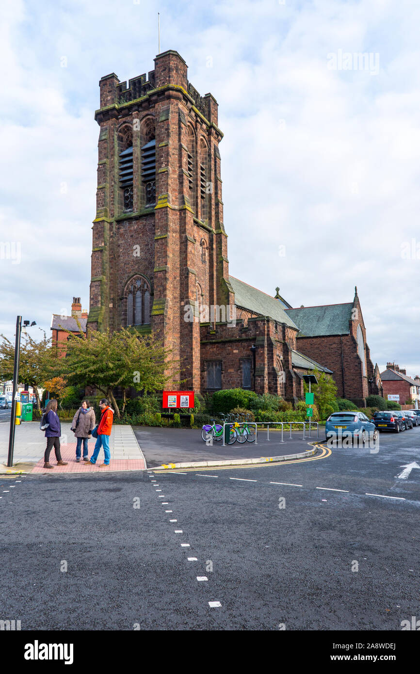 St. Barnabus Parish Church, Liverpool, UK. Stock Photo