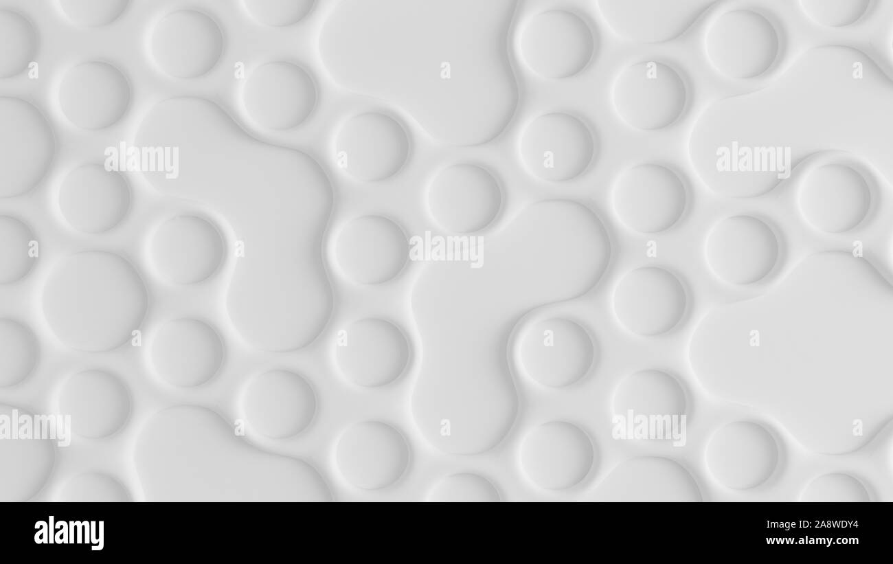 White hexagon background. 3d rendering 3d illustration Stock Photo - Alamy