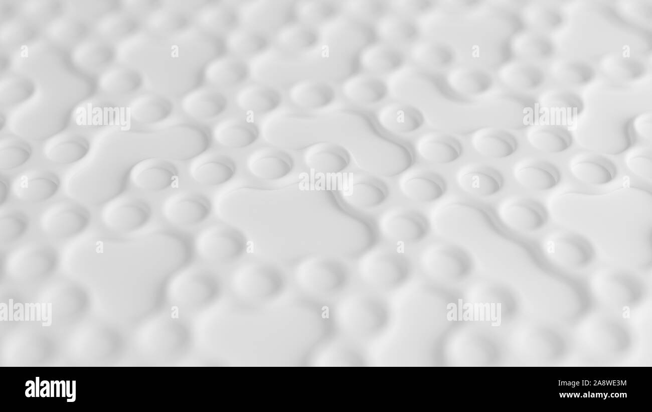 White hexagon background. 3d rendering 3d illustration Stock Photo - Alamy