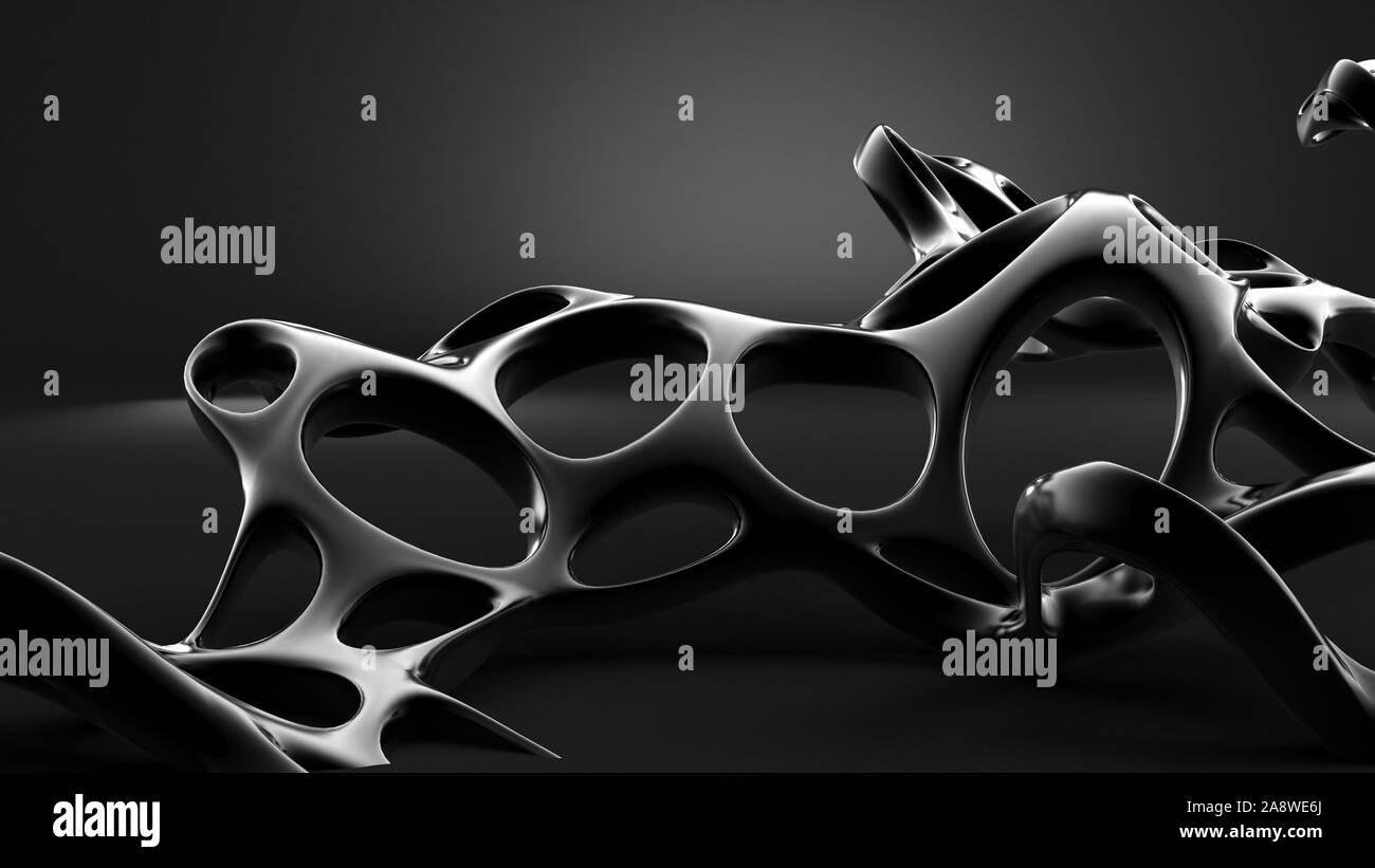 Abstract shape background. 3d rendering 3d illustration Stock Photo - Alamy