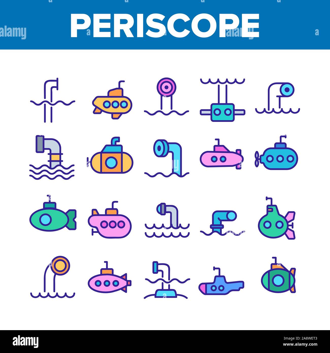 Submarine detail Stock Vector Images - Alamy